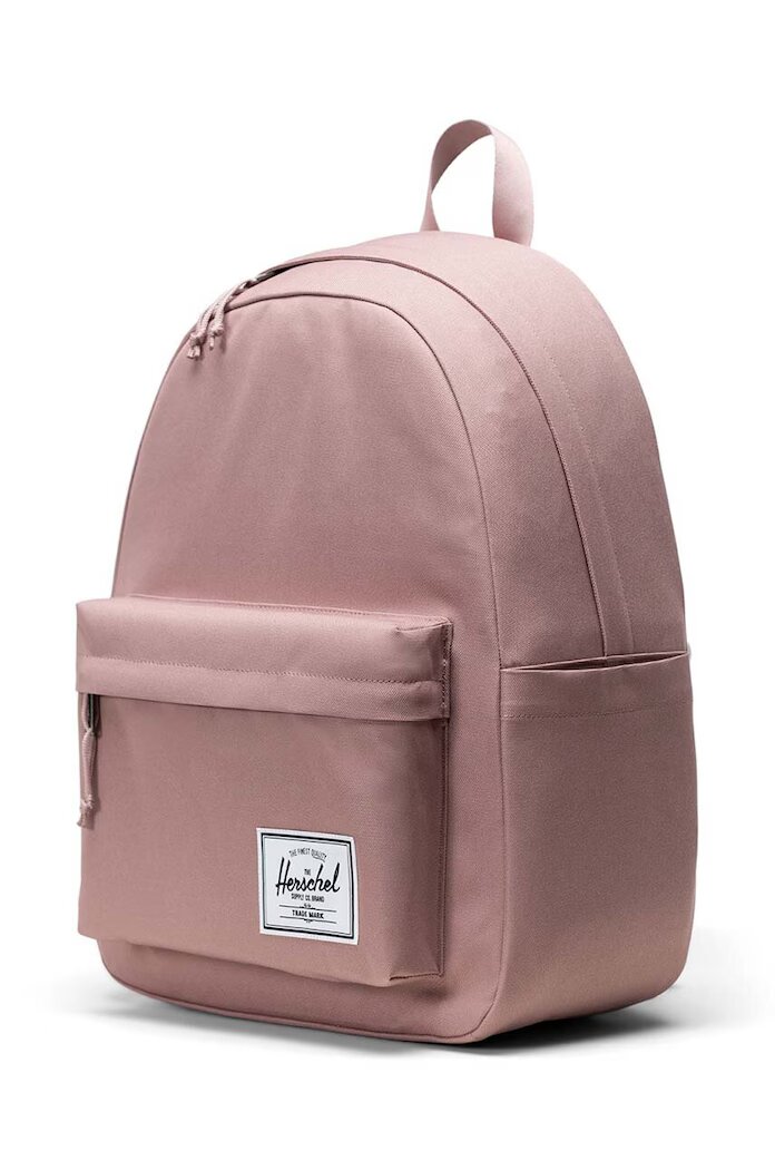 Herschel Раница Classic Backpack в розово голям размер с изчистен дизайн