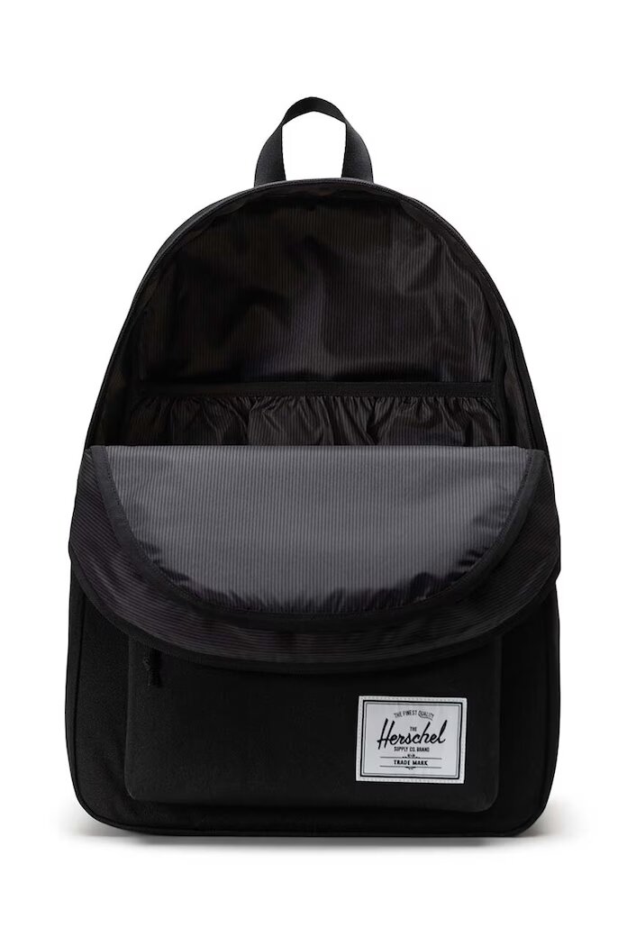 Herschel Раница Classic XL Backpack в черно голям размер с изчистен дизайн