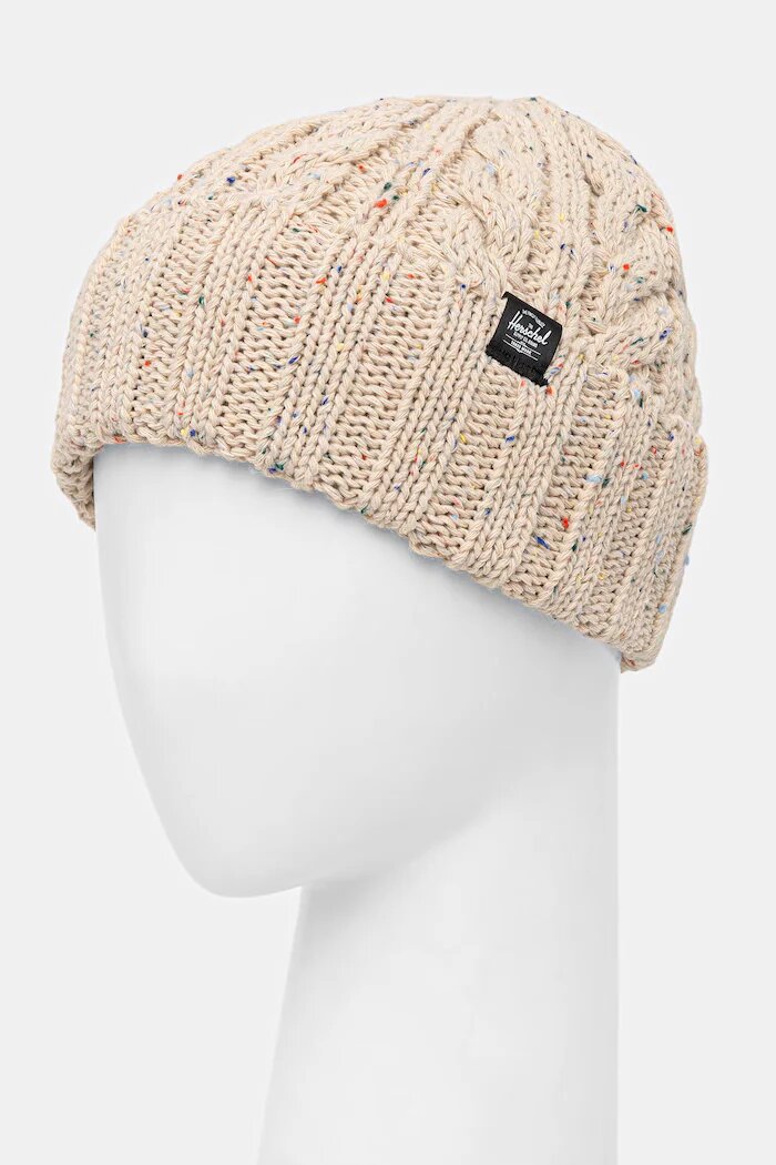 Herschel шапка с вълна Ellis Cable бежова 50751-07527