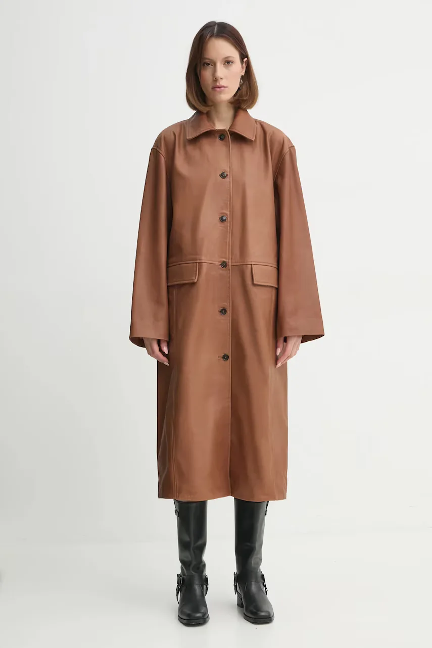 Herskind Кожено палто Halston
