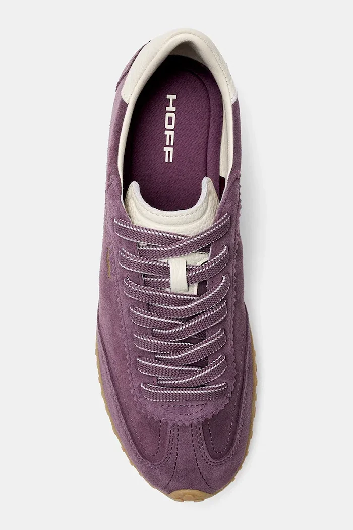 Hoff BRIDGE FL AUBERGINE маратонки дамски от велур виолетови 22661426