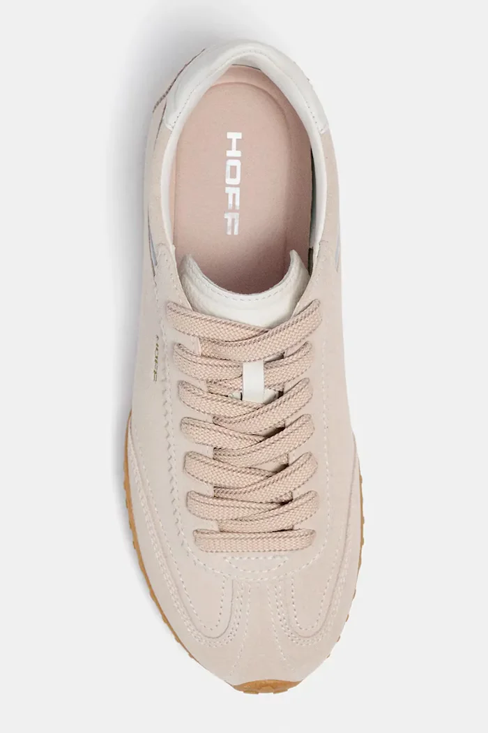 Hoff BRIDGE FL BEIGE маратонки дамски от велур бежови 22661416
