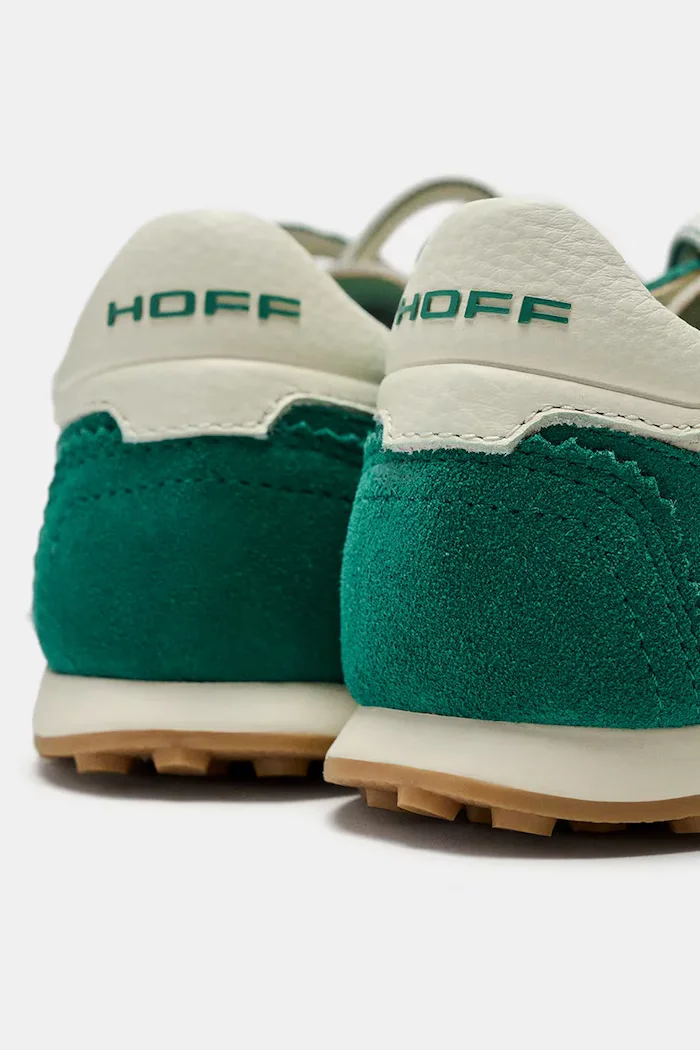 Hoff BRIDGE FL GREEN маратонки дамски от велур зелени 22661405