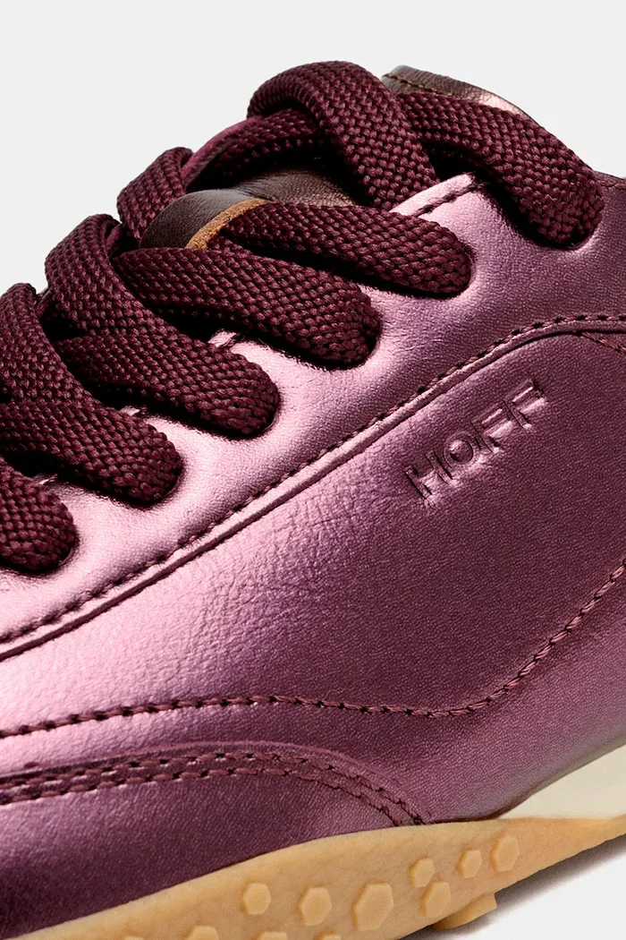 Hoff BRIDGE METALLICS BURGUNDY маратонки дамски от кожа бордо 22561015