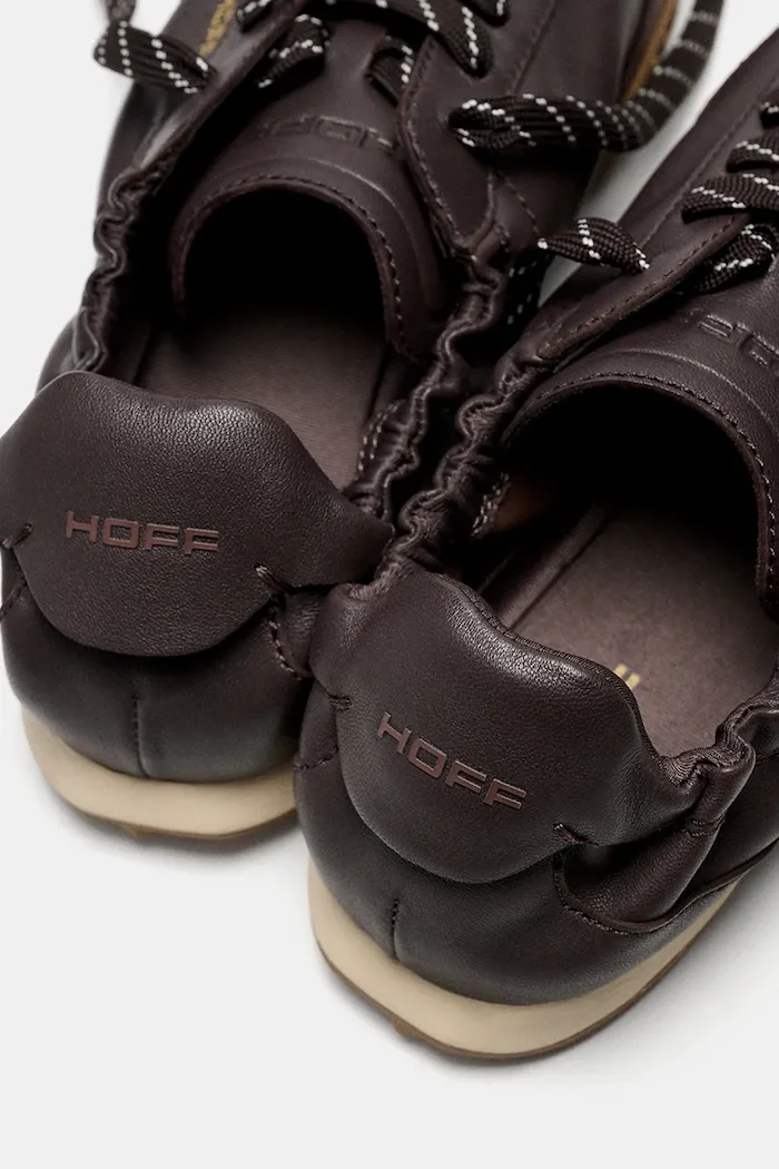 Hoff BRIDGE NAPPA CHOCOLATE маратонки дамски от кожа кафяви 22661410