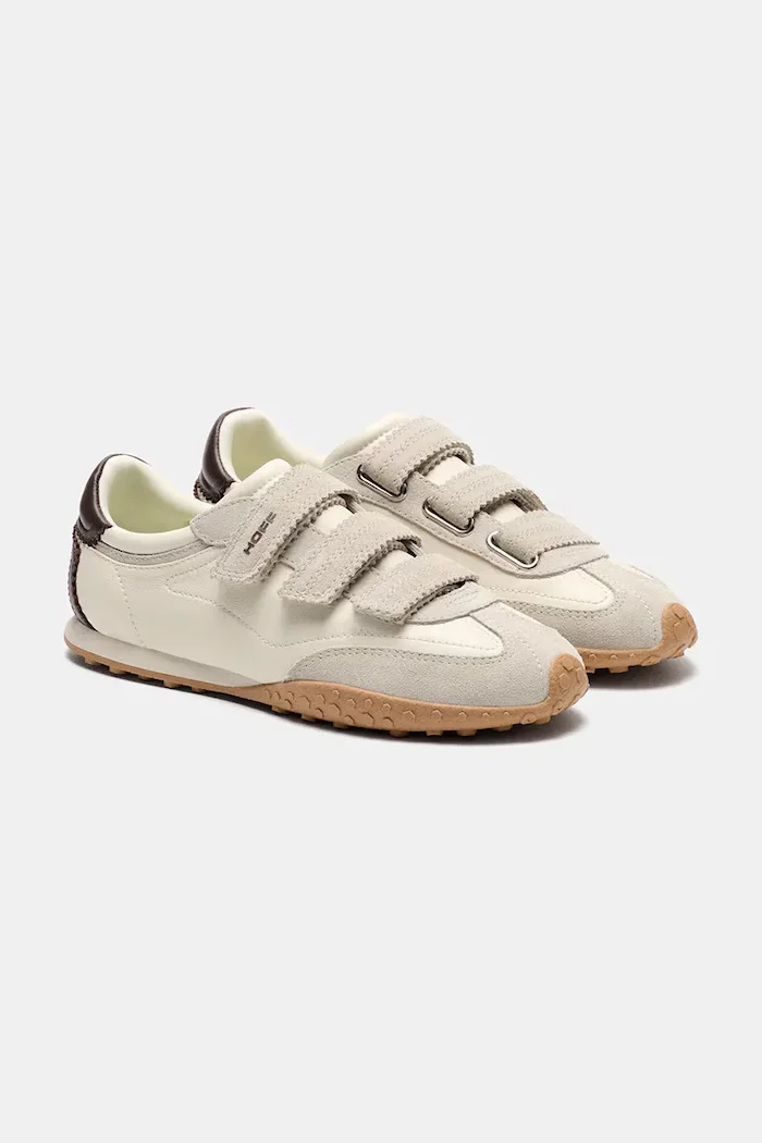 Hoff BRIDGE VELCROS BEIGE маратонки дамски от кожа бежови 22661411