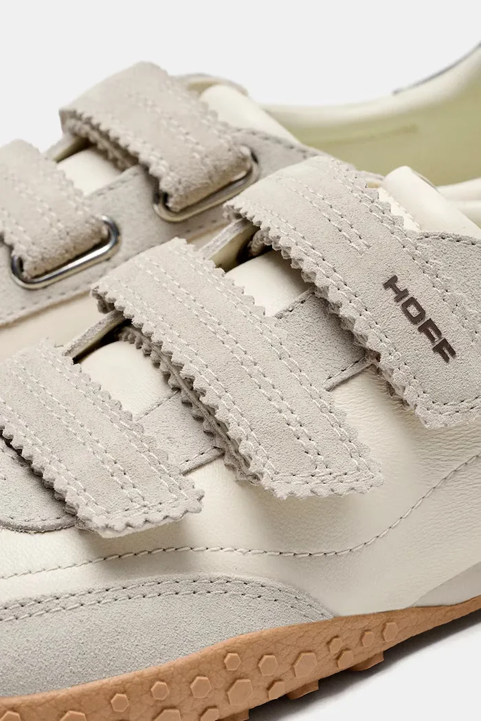 Hoff BRIDGE VELCROS BEIGE маратонки дамски от кожа бежови 22661411
