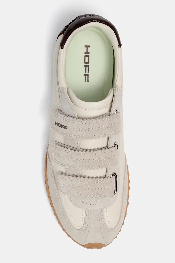 Hoff BRIDGE VELCROS BEIGE маратонки дамски от кожа бежови 22661411