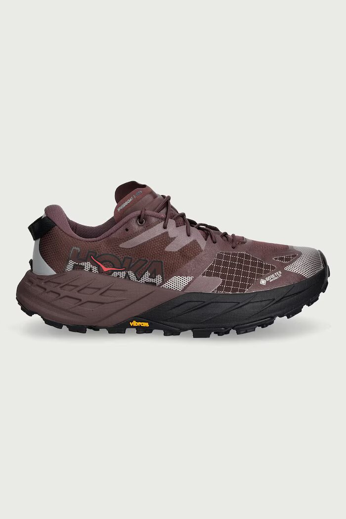 Hoka обувки за бягане дамски Speedgoat 7 GTX кафяви 1176677
