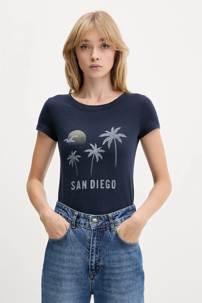 Hollister Co. Памучна тениска