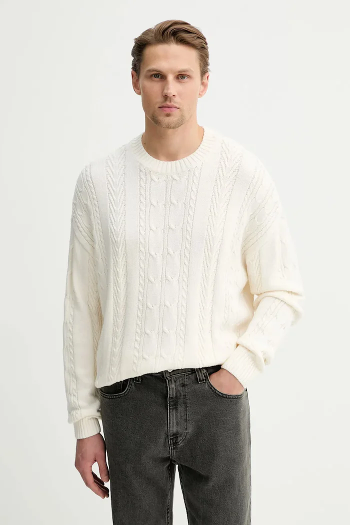 Hollister Co. Пуловер мъжки в бежово KI320-5119-102