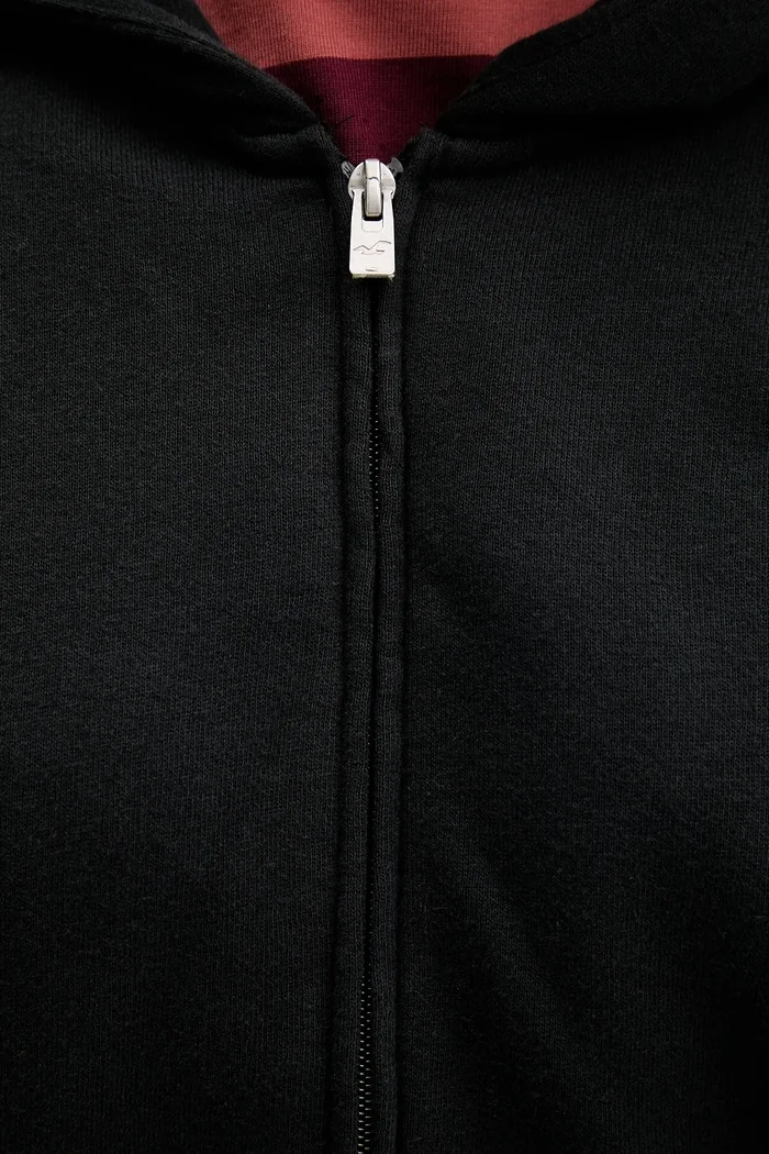 Hollister Co. Суичър в черно с качулка с изчистен дизайн KI352-5171-900