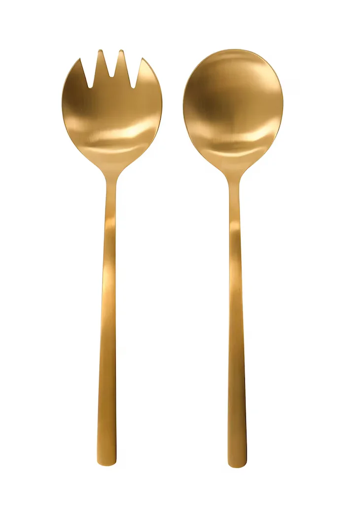 House Doctor Салатни лъжици HDGolden 55 x 23 cm (2 броя) в зелено