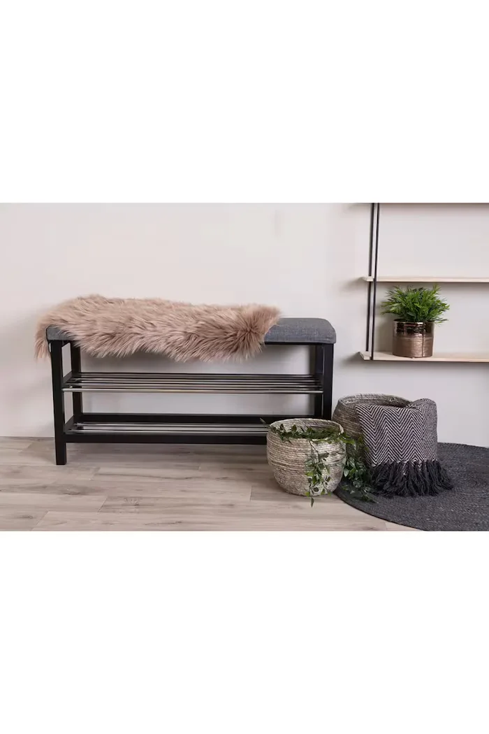 House Nordic Седалка Lambskin Artificial в кафяво