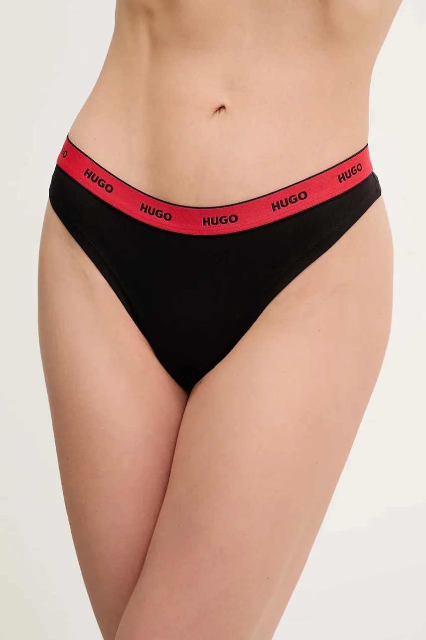 HUGO Бикини тип бразилиана THONG STRIPE PYP