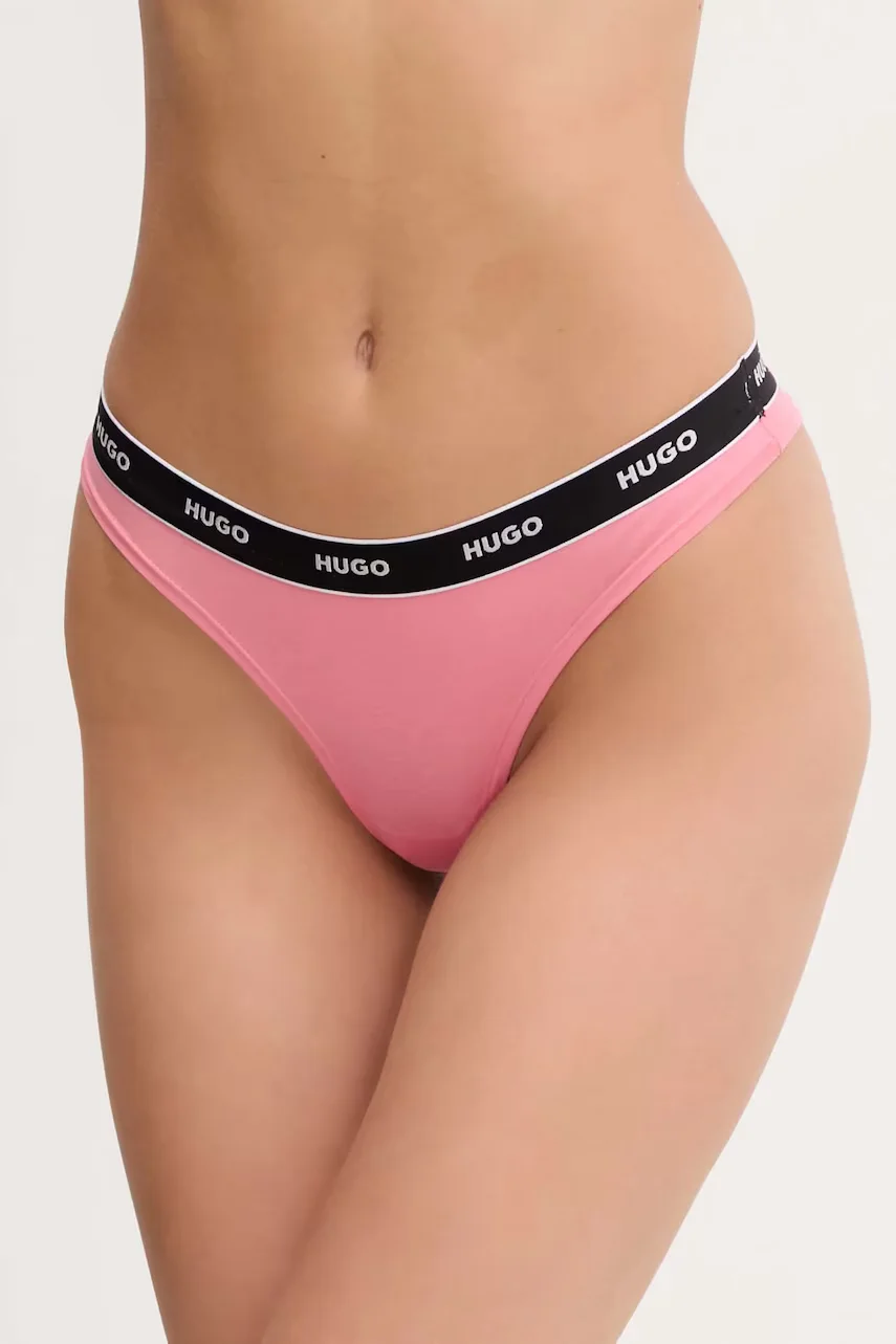 HUGO Бикини тип бразилиана THONG STRIPE PYP