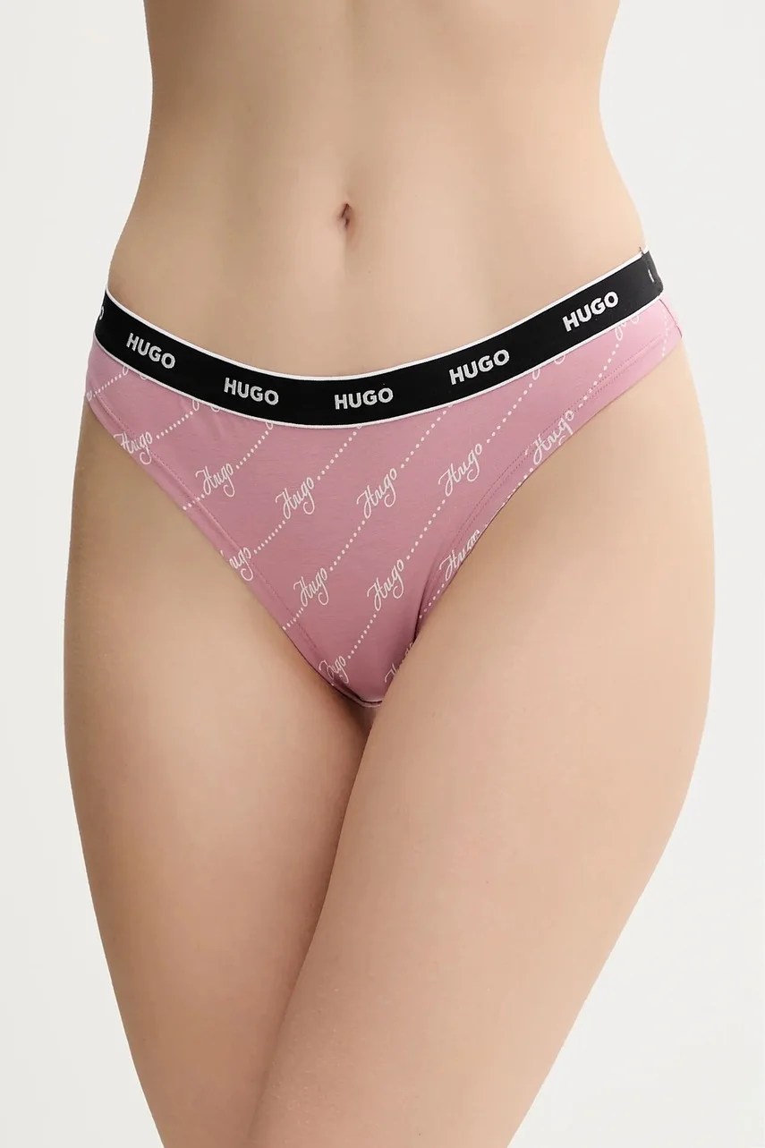 HUGO Бикини тип бразилиана THONG STRIPE PYP