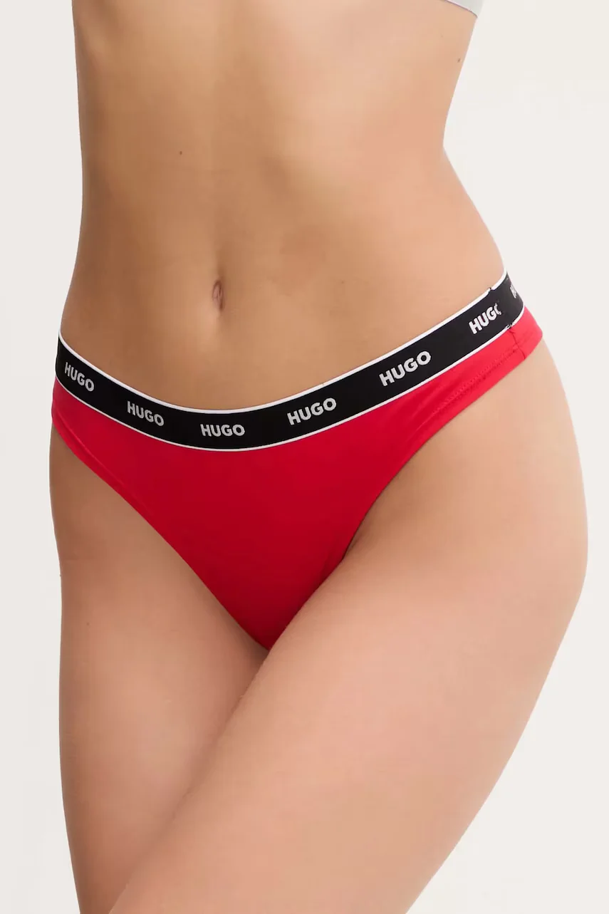 HUGO Бикини тип бразилиана THONG STRIPE PYP