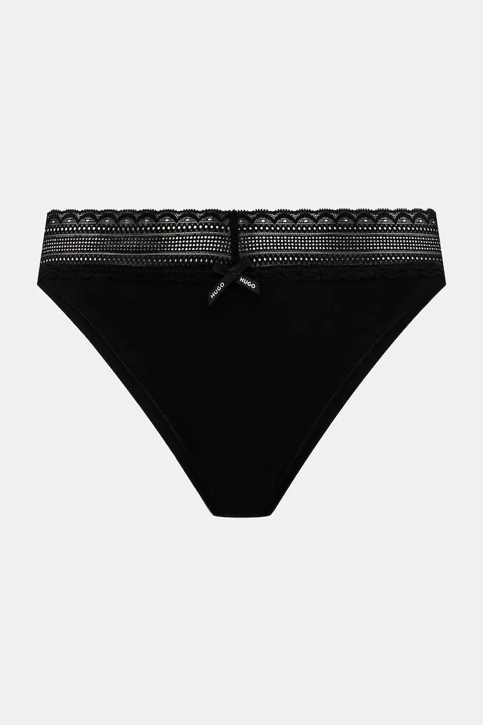 HUGO Бикини TRIPLET LACE BRIEF (3 чифта) в черно 50557200