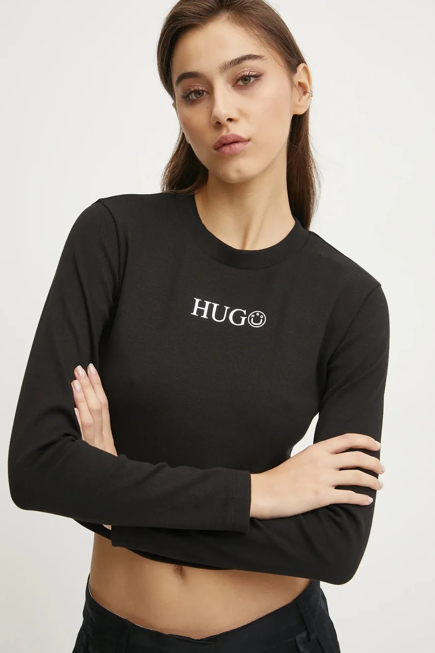HUGO Blue Блуза с дълги ръкави