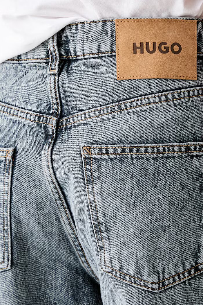 HUGO Blue дънки relaxed fit дамски Leni_S_B тъмносини 50563716