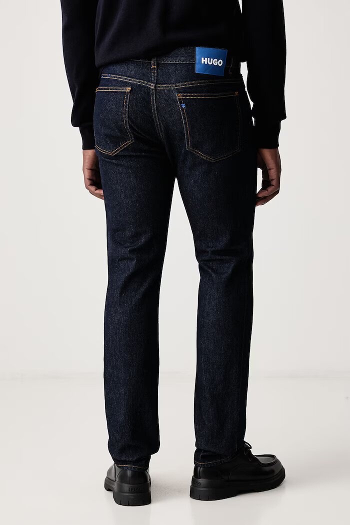 HUGO Blue дънки slim fit мъжки Ash тъмносини 50572791
