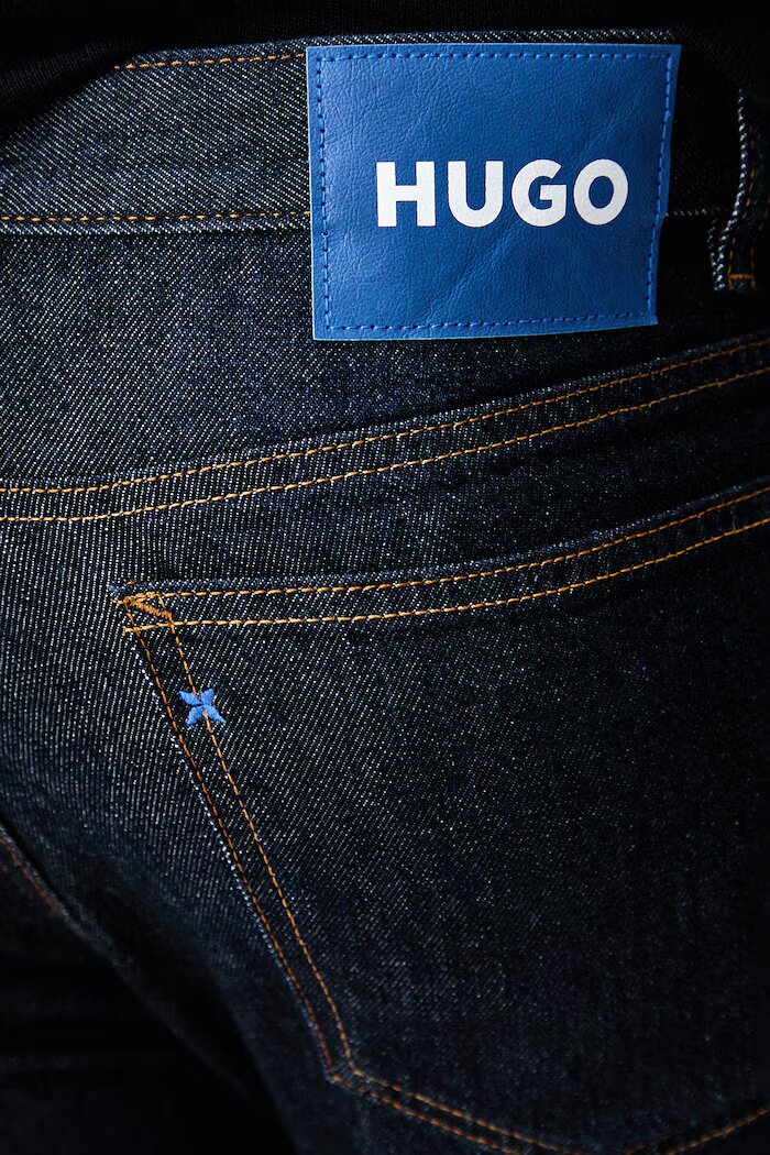 HUGO Blue дънки slim fit мъжки Ash тъмносини 50572791
