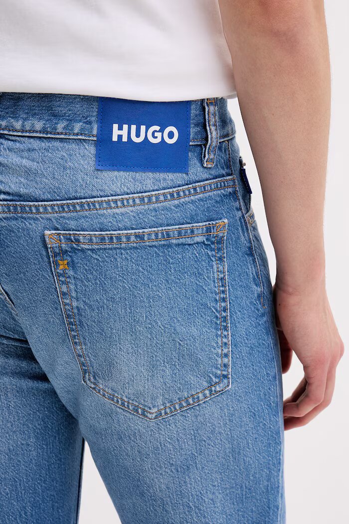 HUGO Blue HUGO сини дънки slim fit мъжки Ash сини 50555955