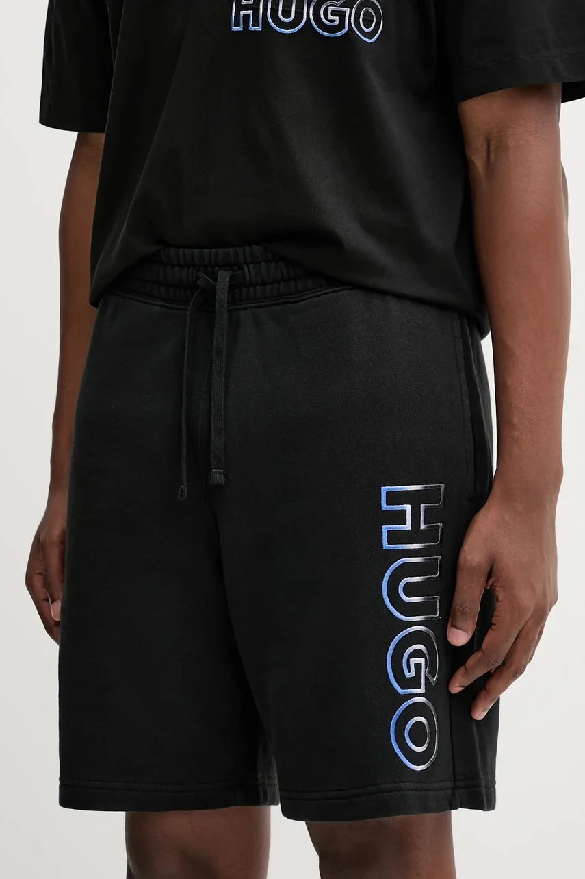 HUGO Blue Памучен къс панталон Nogshort