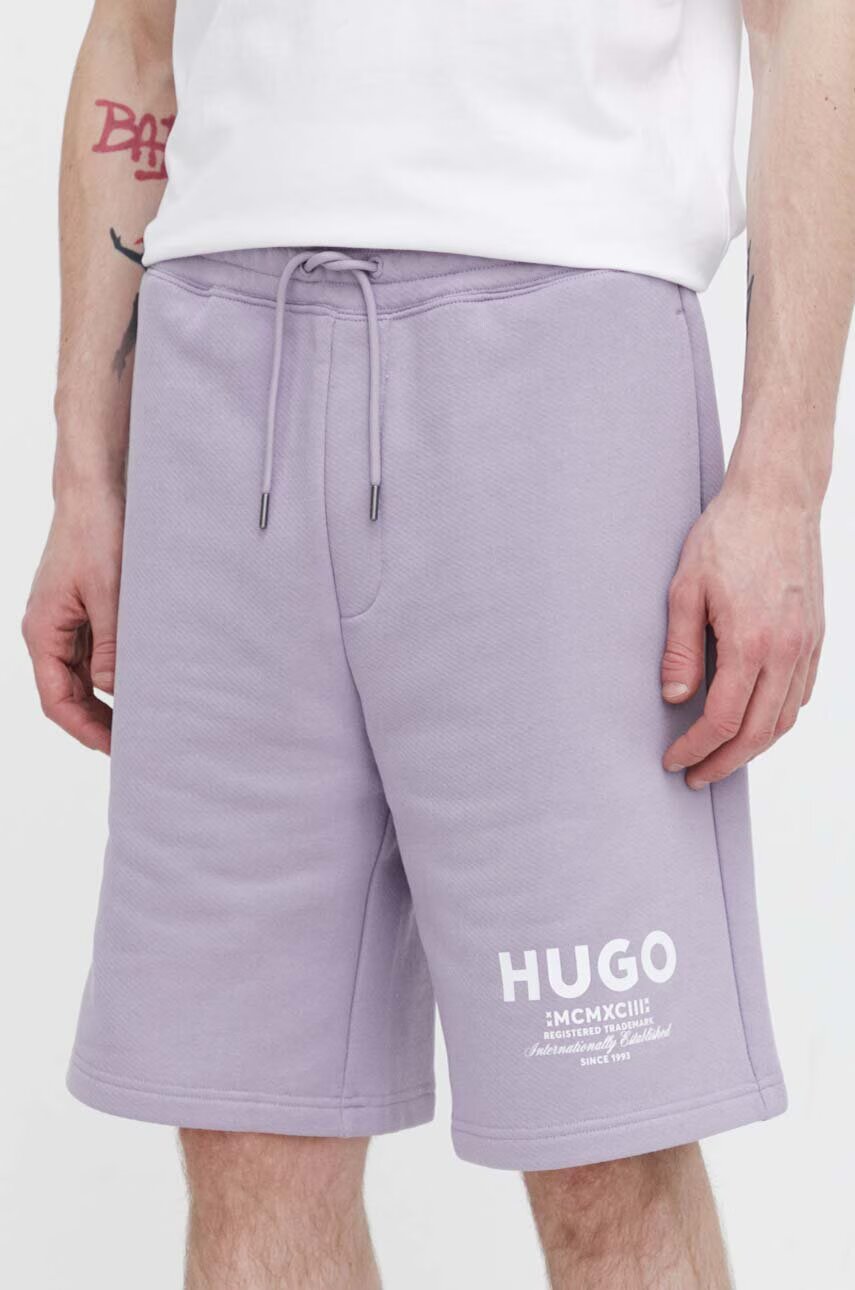 HUGO Blue Памучен къс панталон Nomario