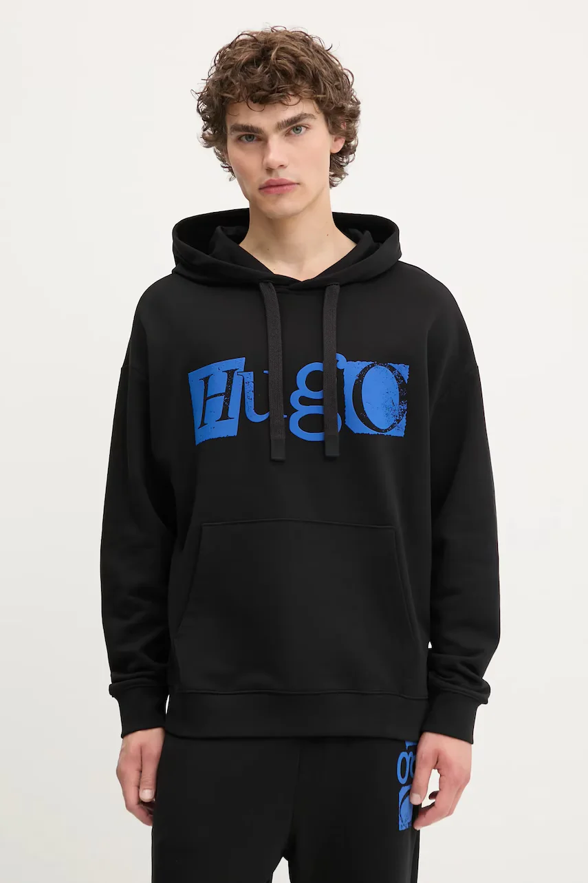 HUGO Blue Памучен суичър Nildi