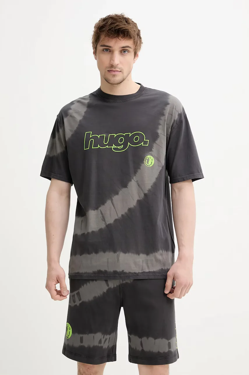 HUGO Blue Памучна тениска