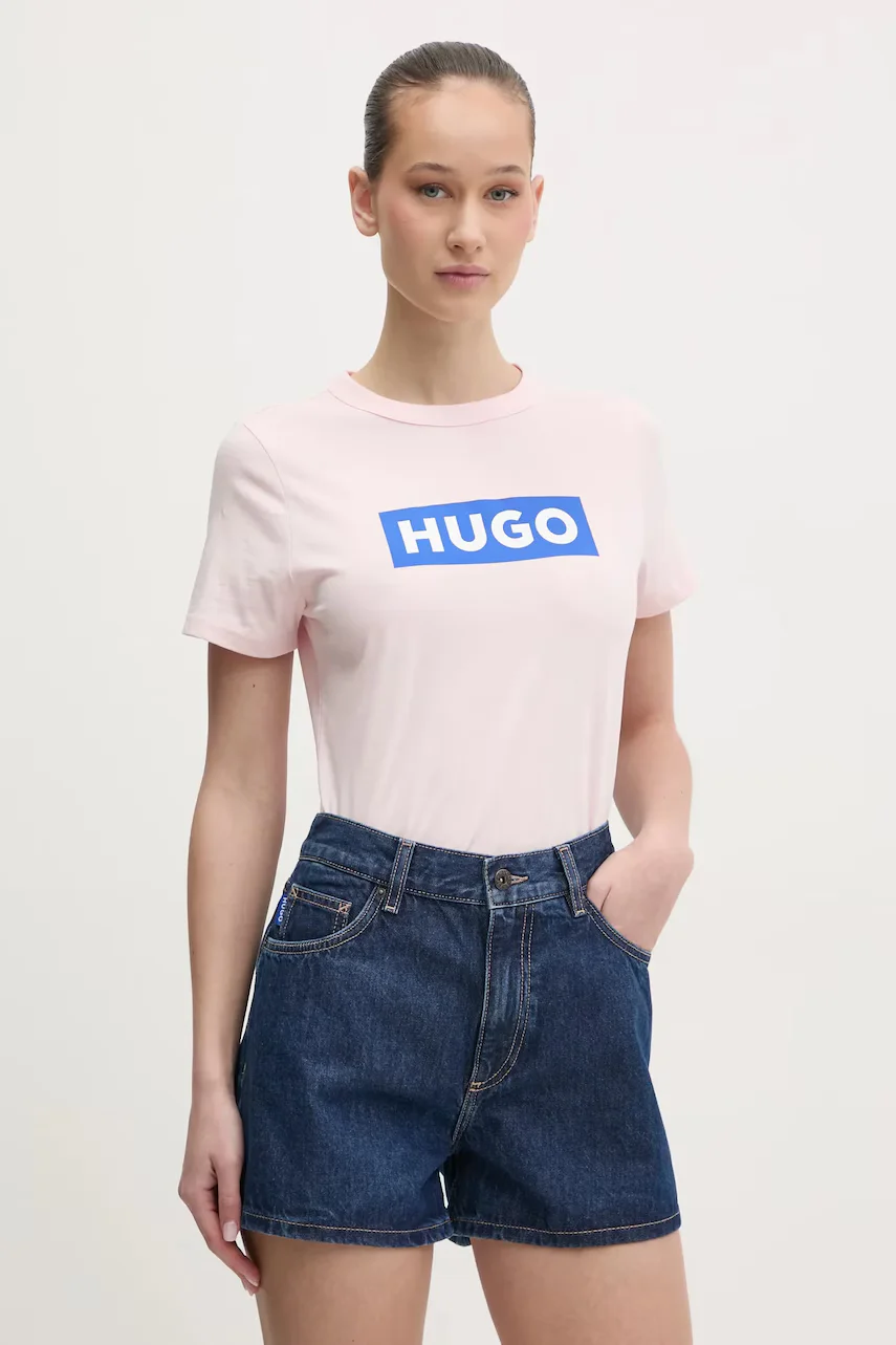 HUGO Blue Памучна тениска Classic Tee_B