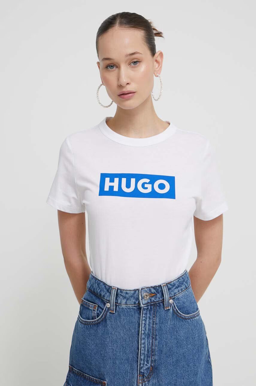 HUGO Blue Памучна тениска Classic Tee_B