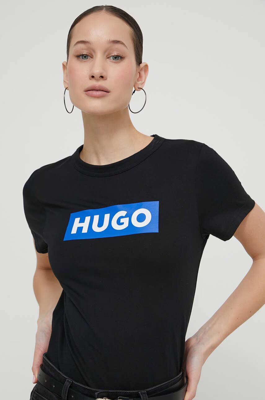 HUGO Blue Памучна тениска Classic Tee_B