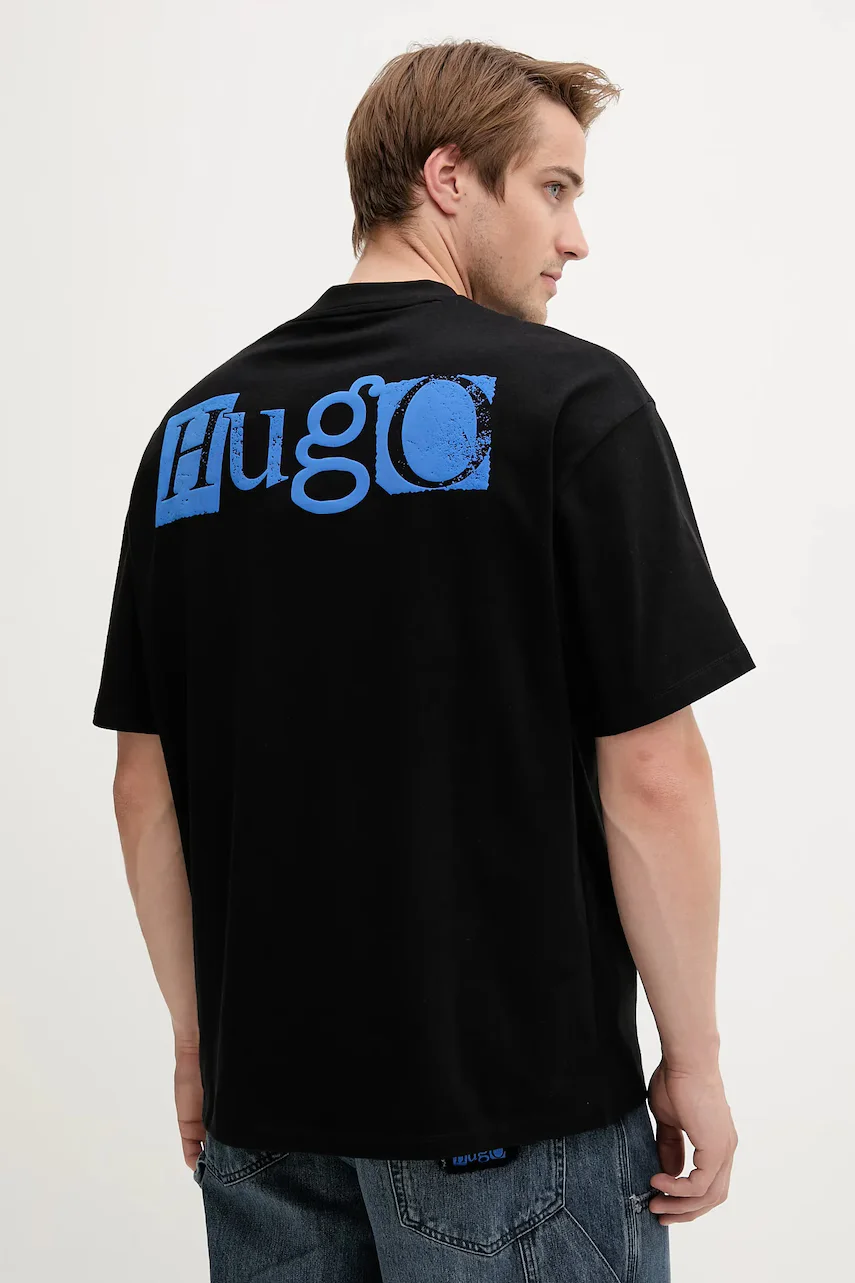 HUGO Blue Памучна тениска Nilte