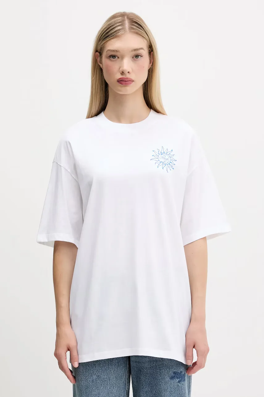 HUGO Blue Памучна тениска Oversize_tee_B_5