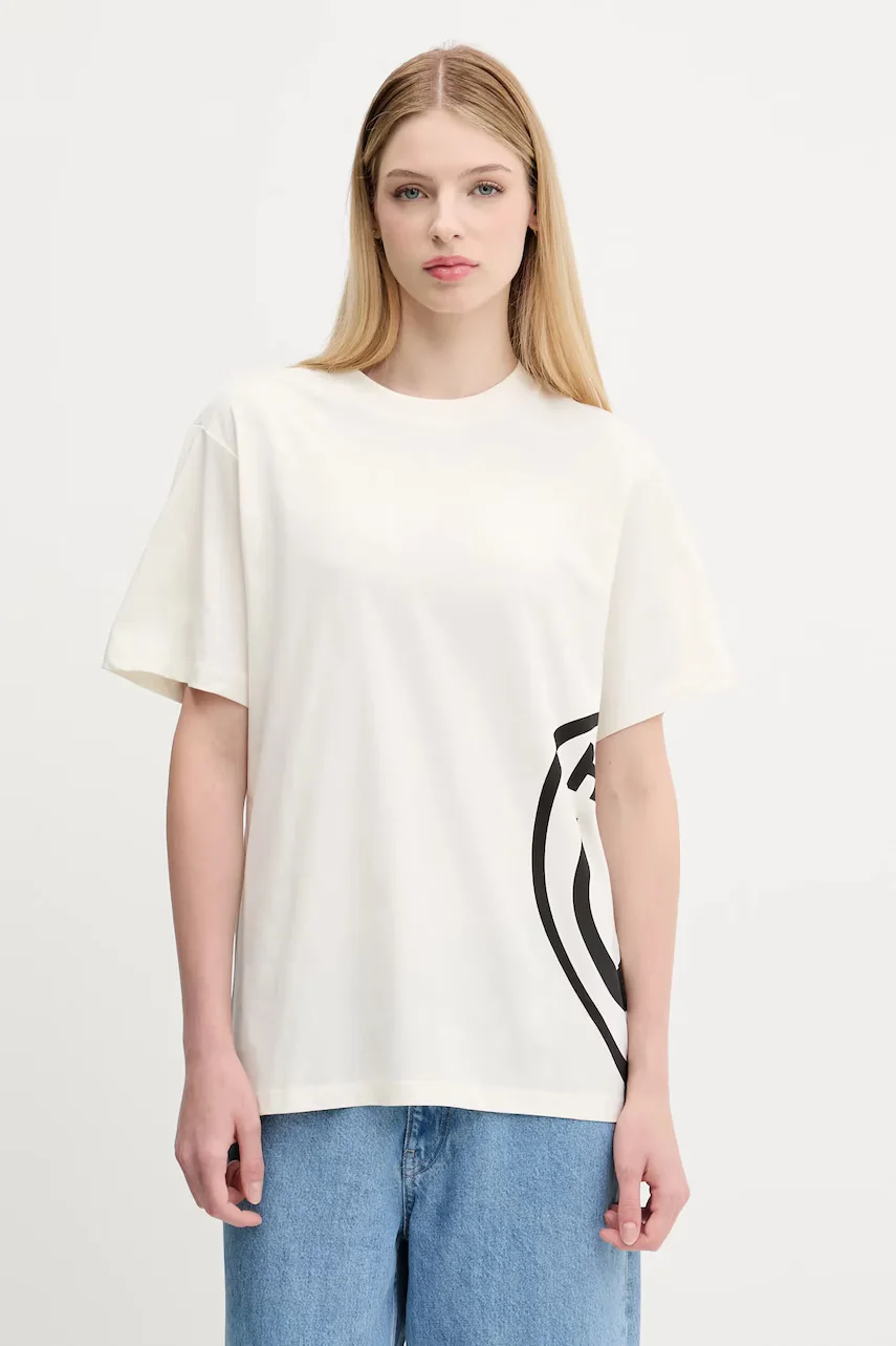 HUGO Blue Памучна тениска Vintage Tee_B_5