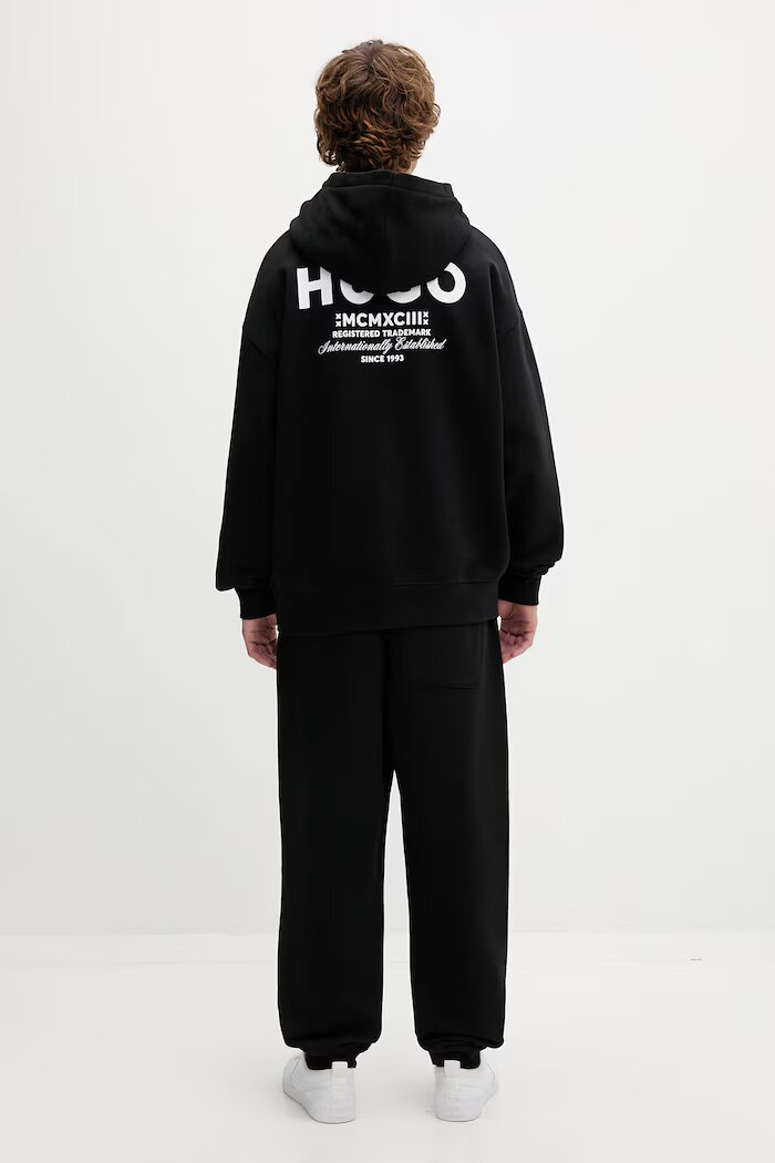 HUGO Blue спортен комплект анцуг мъжки от памук Tracksuit_NazardoNev черен 50571220