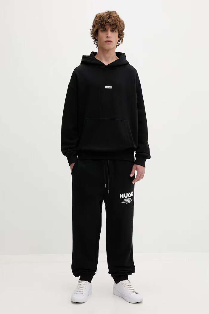 HUGO Blue спортен комплект анцуг мъжки от памук Tracksuit_NazardoNev черен 50571220