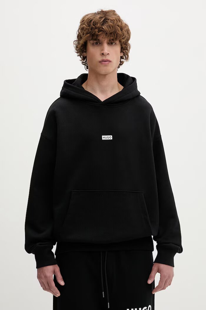 HUGO Blue спортен комплект анцуг мъжки от памук Tracksuit_NazardoNev черен 50571220