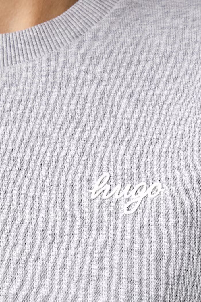 HUGO Blue суичър дамски от памук Damaswee_B сив 50571605