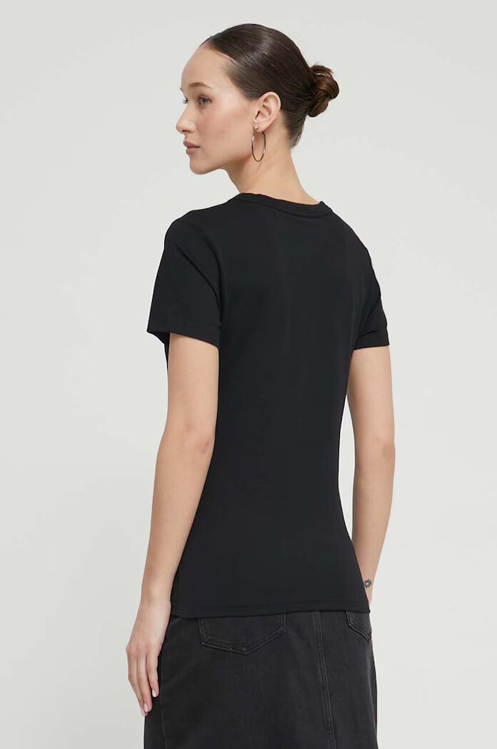 HUGO Blue тениска basic дамска от памук Classic Tee_B черна 50510772