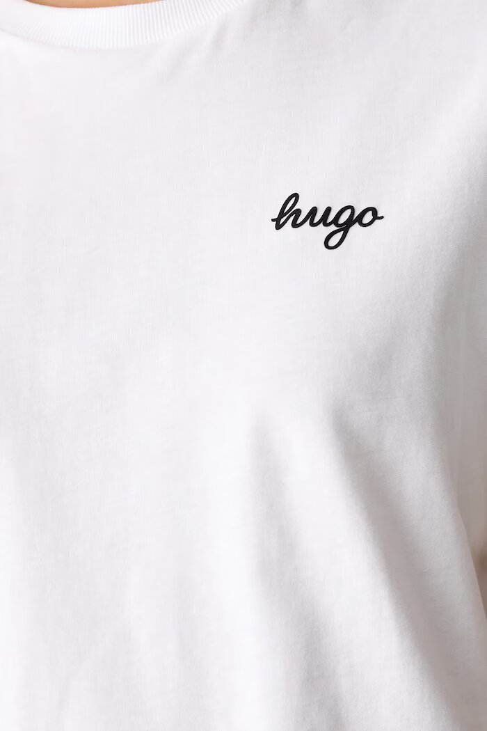 HUGO Blue тениска дамска от памук Damatee_B бяла 50575770