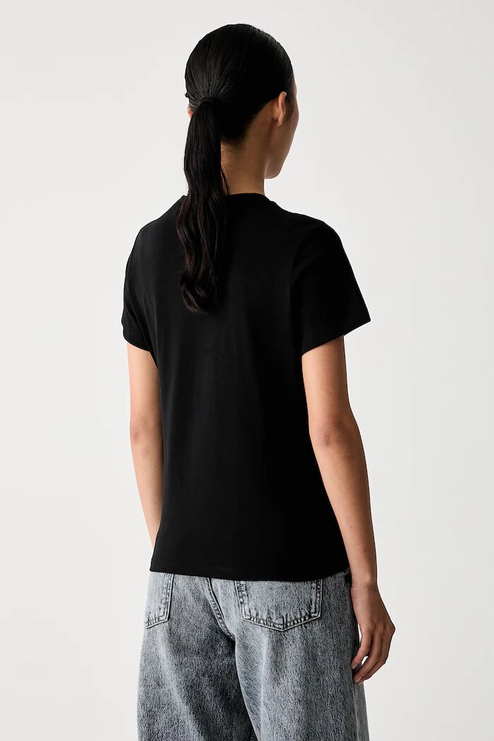 HUGO Blue тениска дамска от памук Damatee_B черна 50575770
