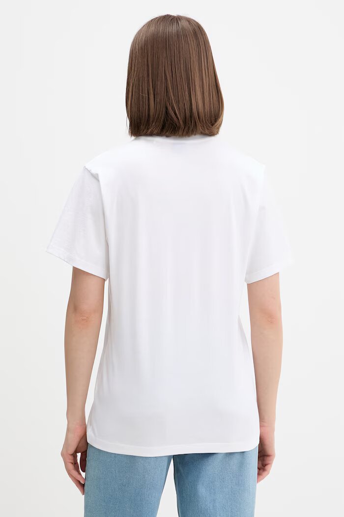HUGO Blue тениска дамска от памук Vintage Tee_B_8 бяла 50560770