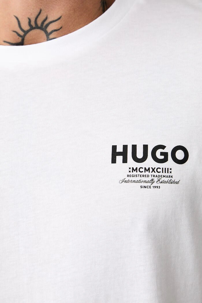 HUGO Blue тениска мъжка от памук Nesptee бяла 50572740