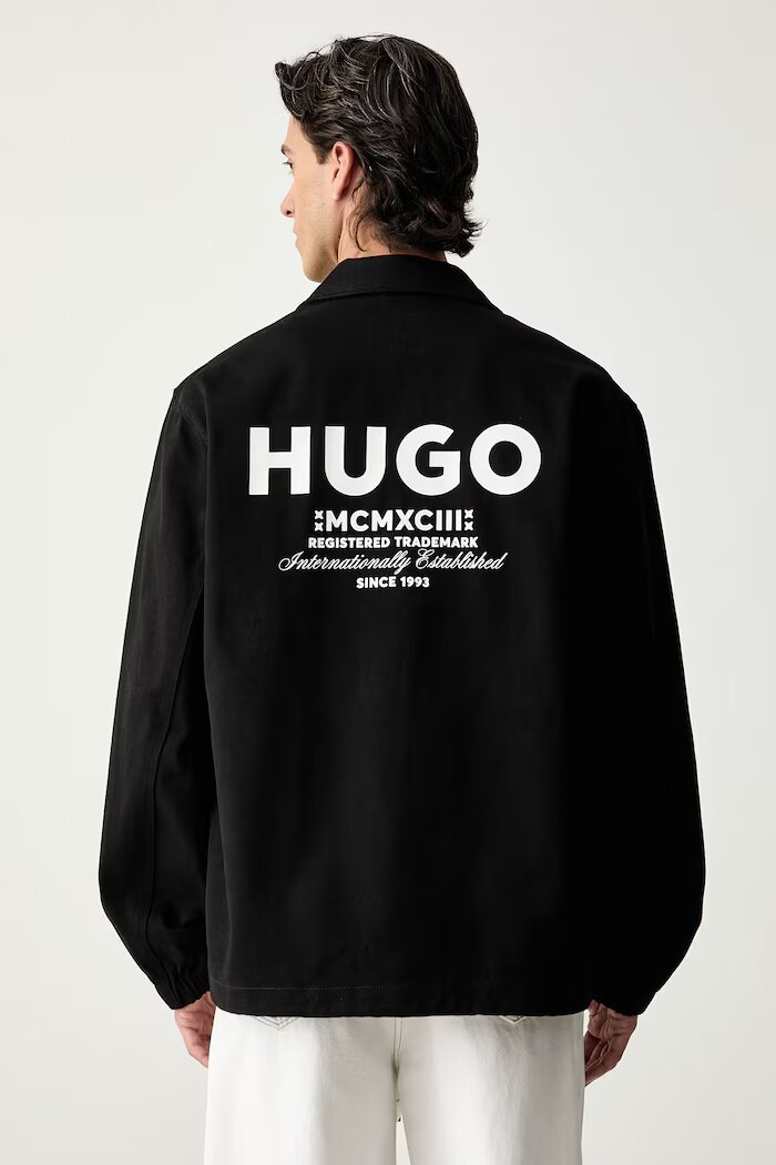 HUGO Blue яке мъжко от памук Biyo2631 черно 50563933