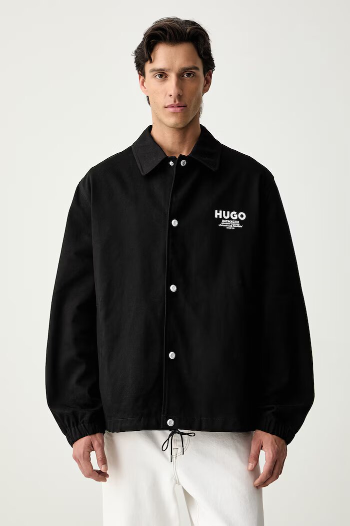 HUGO Blue яке мъжко от памук Biyo2631 черно 50563933