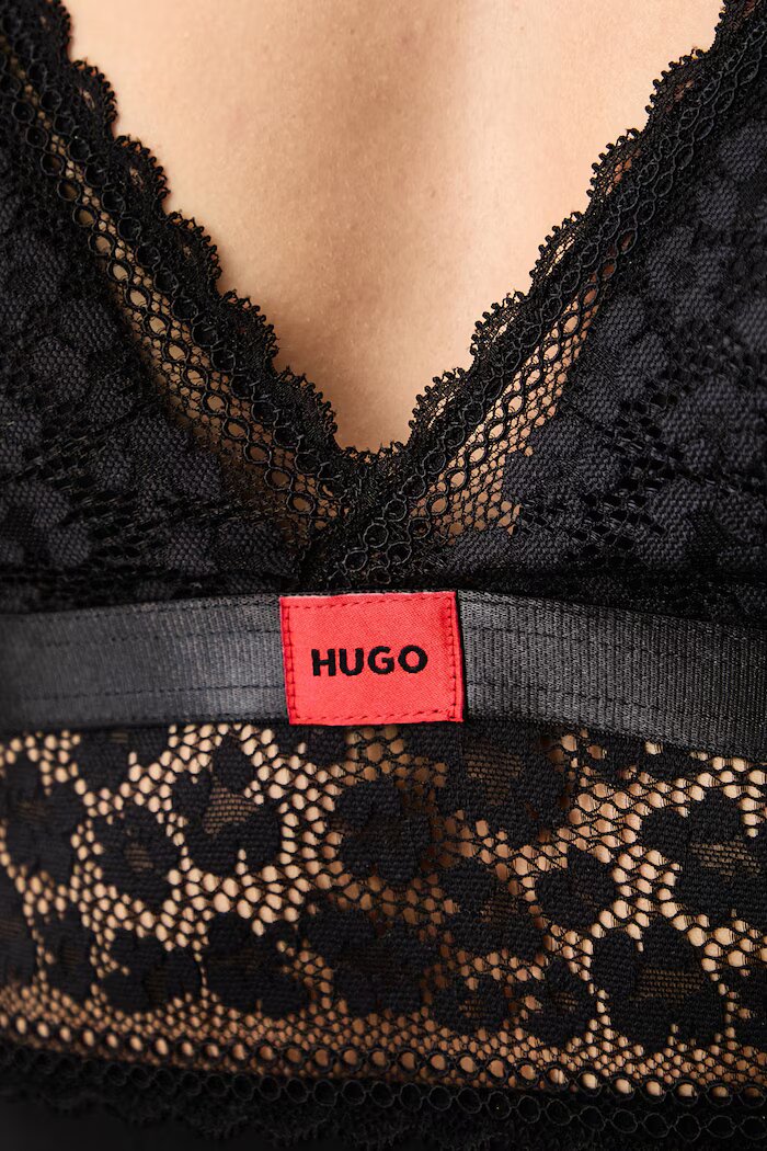 HUGO боди дамско SAVANA BODYSUIT P черно 50570667